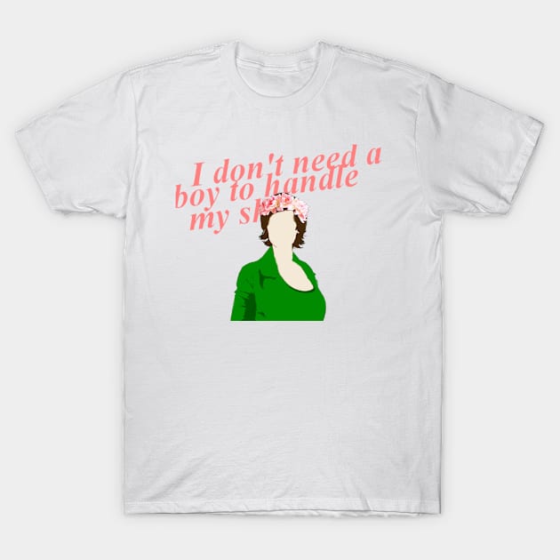 i don't need a boy T-Shirt by jessamoo